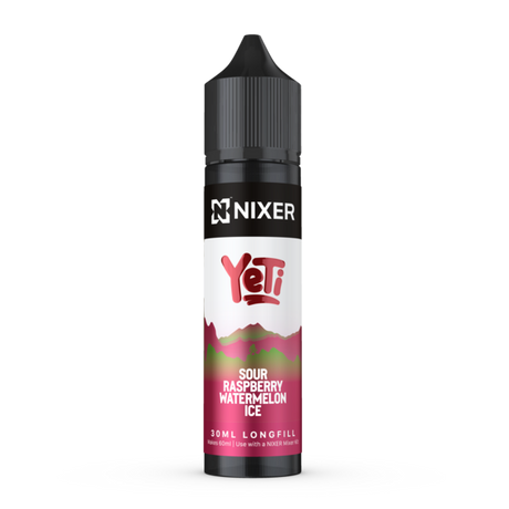 Nixer X Yeti Sour Raspberry & Watermelon Ice - 30ml Longfill