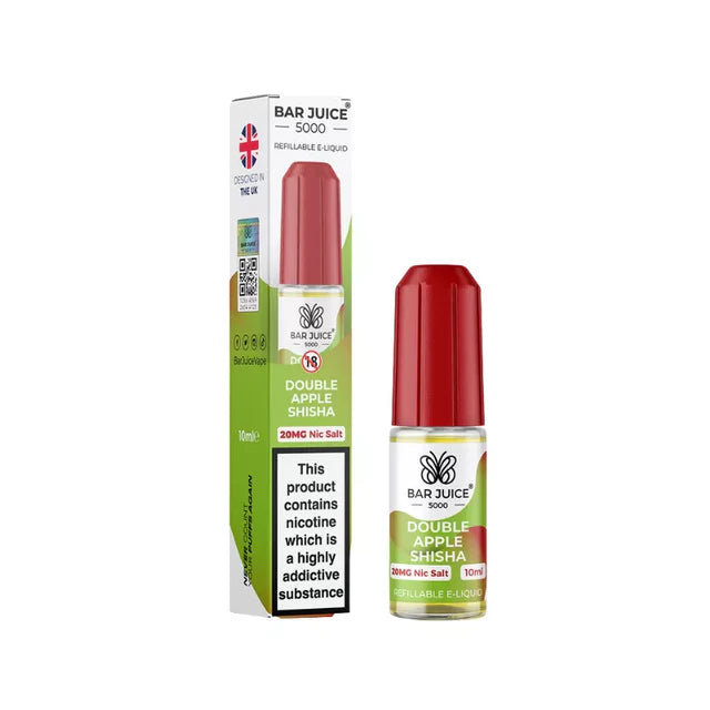 Bar Juice - Double Apple Shisha - Nic Salts - 10ml