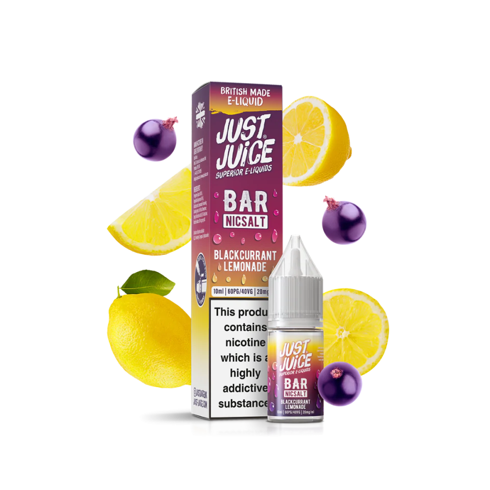 Just Juice Bar Juice - Blackcurrant Lemonade - Nic Salt - 10ml