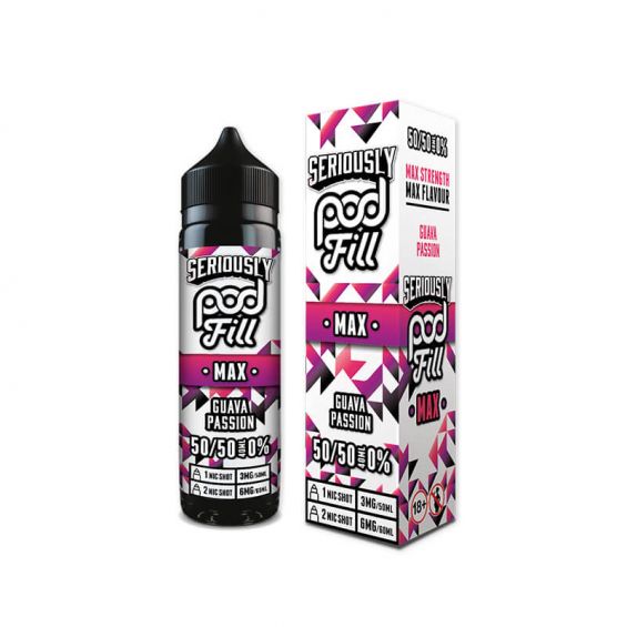 Seriously Pod Fill Max- Guava Passion 50ML 0MG 50/50