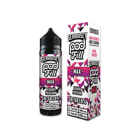 Seriously Pod Fill Max- Guava Passion 50ML 0MG 50/50
