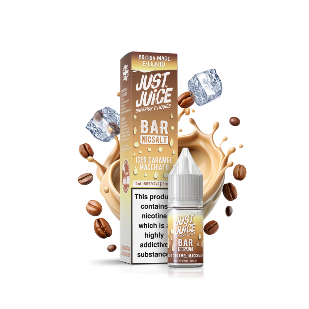 Just Juice Bar Juice - Iced Caramel Macchiato - Nic Salt - 10ml