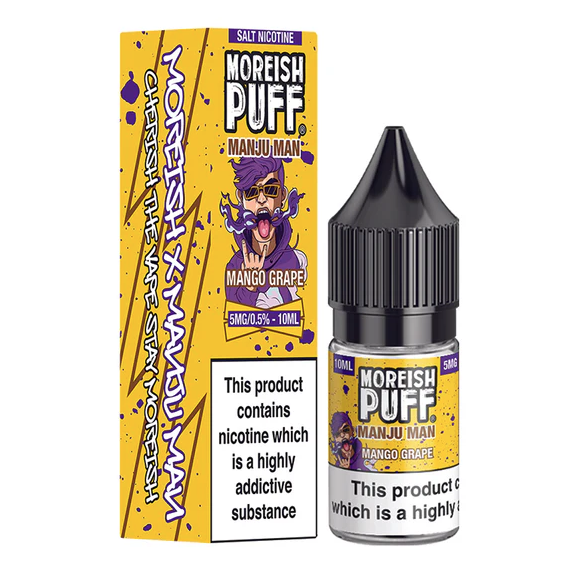 Moreish Puff - Manju Man - Mango grape - Nic Salt