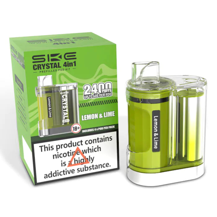 SKE Crystal - 4in1 - 2400 Puff - Pre-filled Vape Kit