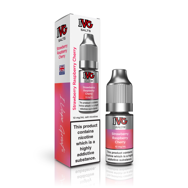 I VG Tall Box Salt - Strawberry Raspberry Cherry - 10ml