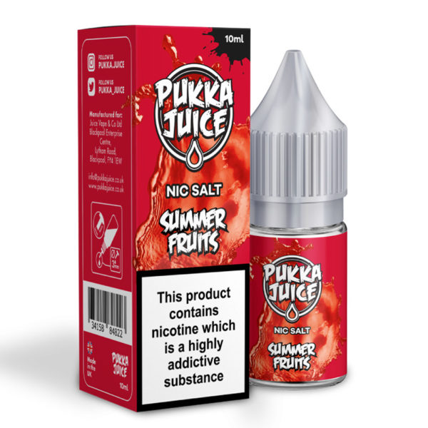 Pukka Juice Salt Summer Fruits - My Vape Store UK