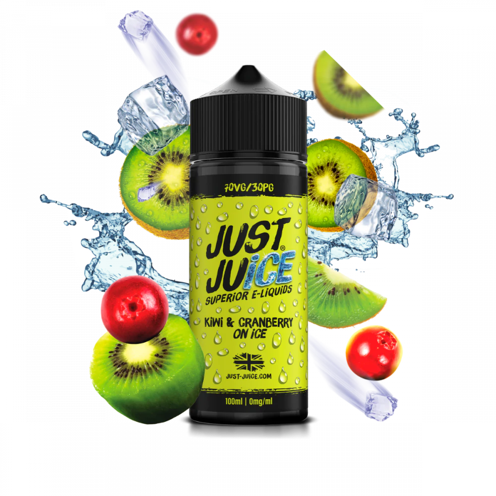 Just Juice - Kiwi & Cranberry Ice -  100ml 