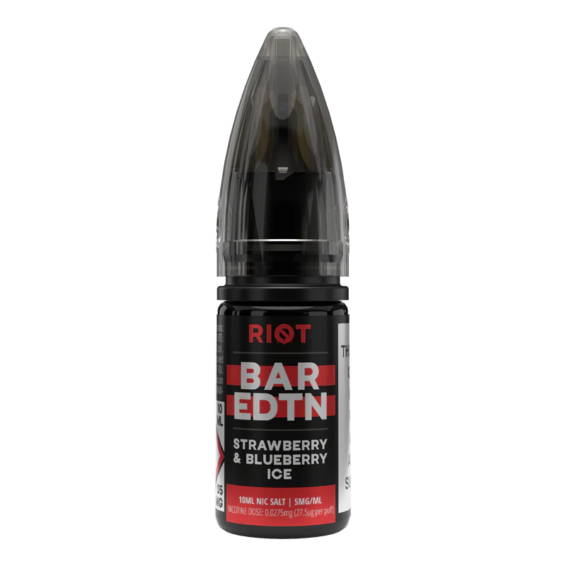 Riot Squad - BAREDTN - Strawberry & Blueberry Ice - 10ml - My Vape Store UK