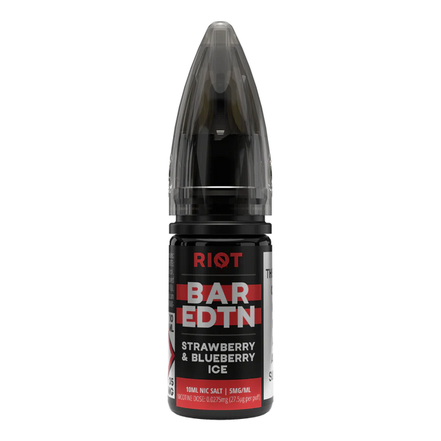 Riot Squad - BAREDTN - Strawberry & Blueberry Ice - 10ml - My Vape Store UK