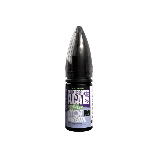 Riot Squad - BAR EDTN - Limited Edition - Blueberry Acai Cooler - Salts - 10ml 