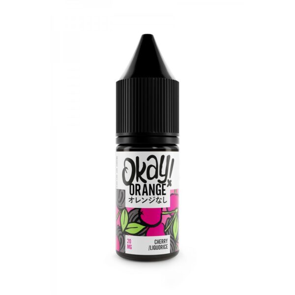 Okay Orange - Cherry Liquorice - Nic Salt - 10ml 