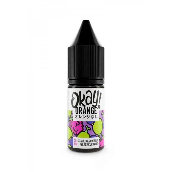 Okay Orange - Grape Raspberry & Blackcurrant - Nic Salt - 10ml 