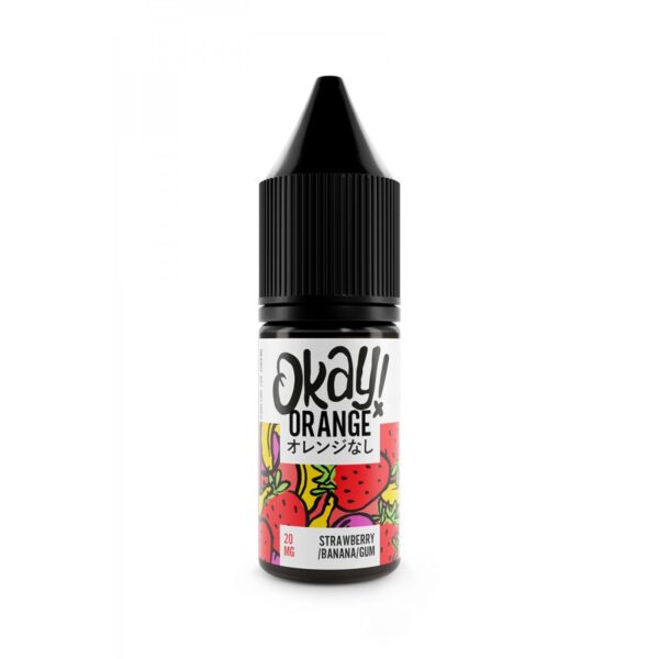 Okay Orange - Strawberry Banana Bubblegum - Nic Salt - 10ml 