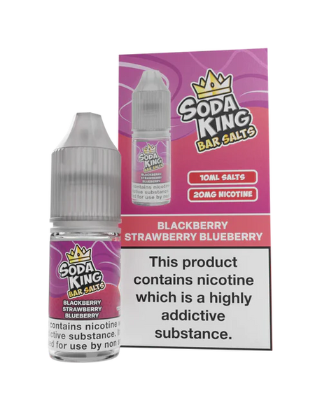 Soda King - Bar Salts - Blackberry Strawberry Blueberry - My Vape Store UK