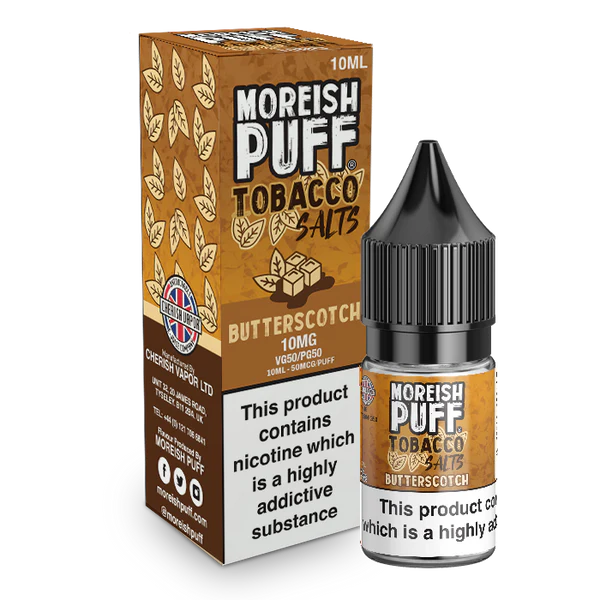 Moreish Puff - Butterscotch Tobacco - Nic Salt