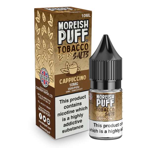 Moreish Puff - Cappuccino Tobacco - Nic Salt