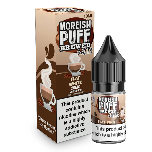 Moreish Puff - Brewed - Flat White - Salts - 10ML