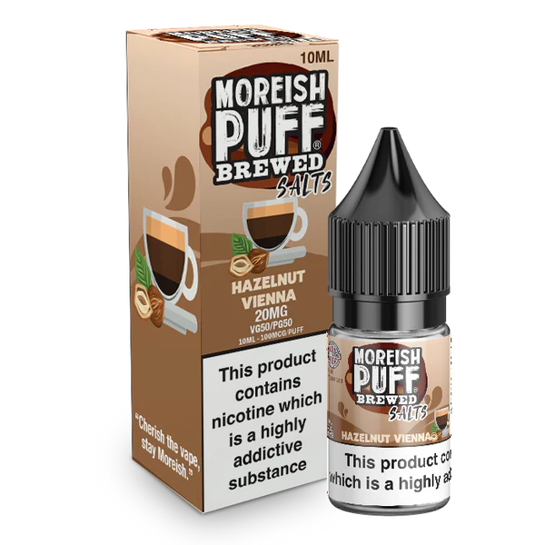 Moreish Puff Brewed - Hazelnut Vienna - Salts - 10ML