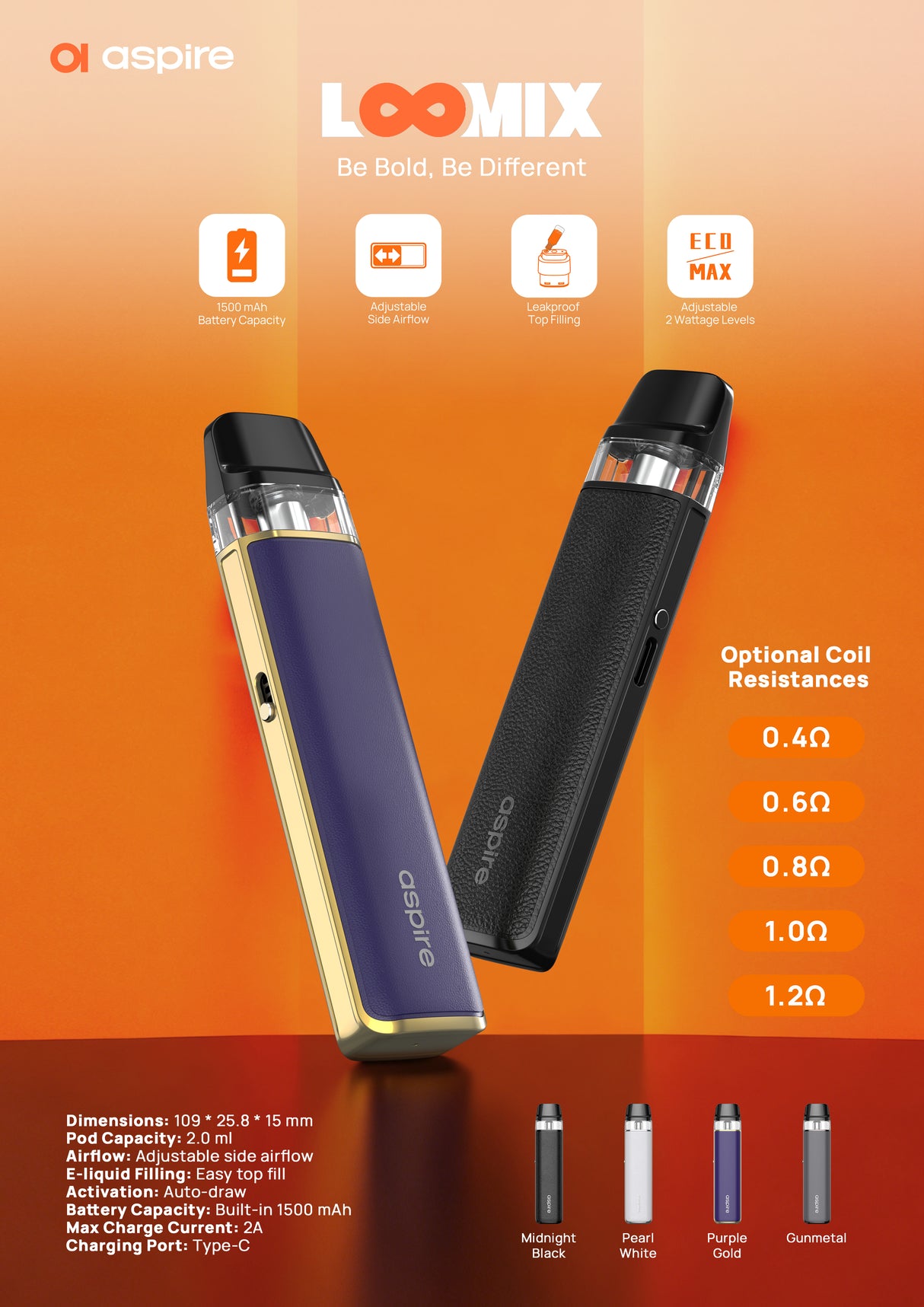 Aspire Loomix Pod Kit