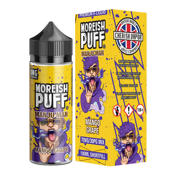 Moreish Puff - Manju Man - Mango Grape - 100ML