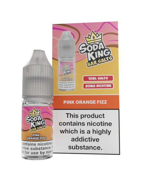 Soda King - Bar Salts -Pink Orange Fizz - My Vape Store UK