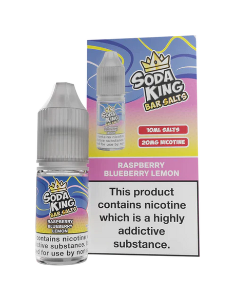 Soda King - Bar Salts - Raspberry Blueberry Lemon - My Vape Store UK