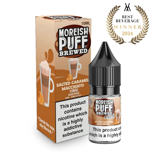 Moreish Puff - Brewed - Salted Caramel Macchiato - Salts - 10ML