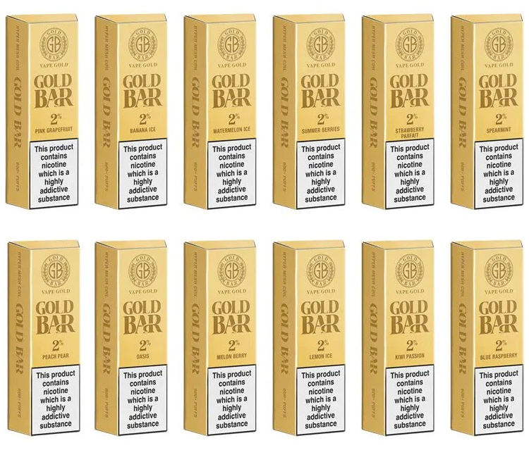 Gold Bar 600 - 20mg - Disposable Vape - My Vape Store UK