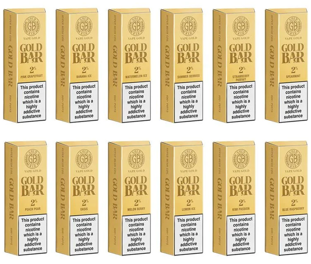 Gold Bar 600 - 20mg - Disposable Vape - My Vape Store UK