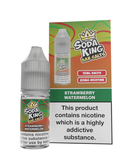 Soda King - Bar Salts - Strawberry Watermelon - My Vape Store UK