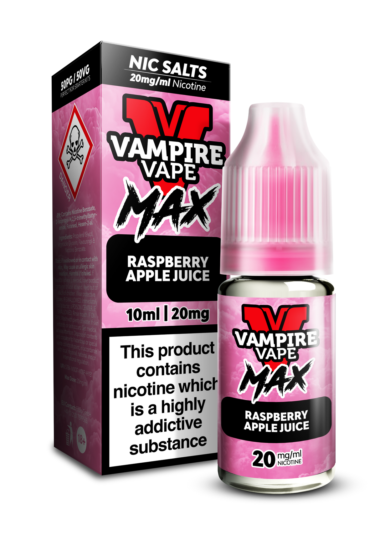 Vampire Vape Max Salts Raspberry Apple Juice 