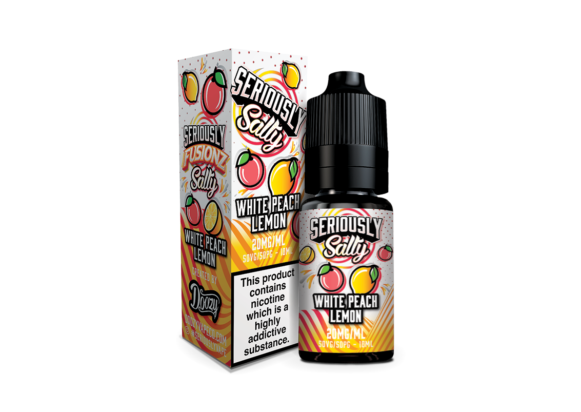 Seriously Salty - Nic Salt - White Peach Lemon 10ml 