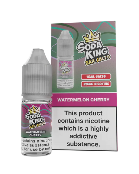 Soda King - Bar Salts - Watermelon Cherry - My Vape Store UK