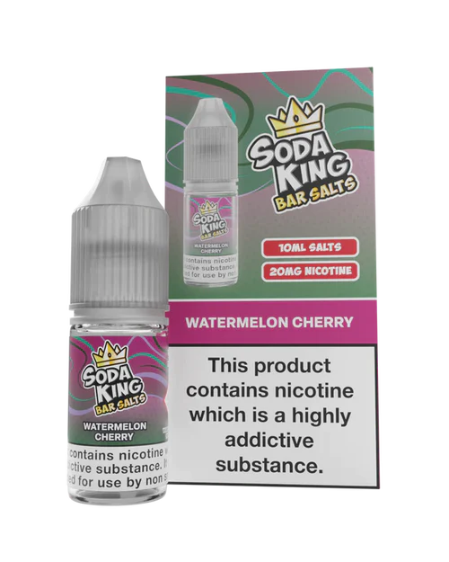 Soda King - Bar Salts - Watermelon Cherry - My Vape Store UK