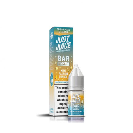 Just Juice Bar Juice - Kiwi Passion Orange -  Nic Salt - 10ml 