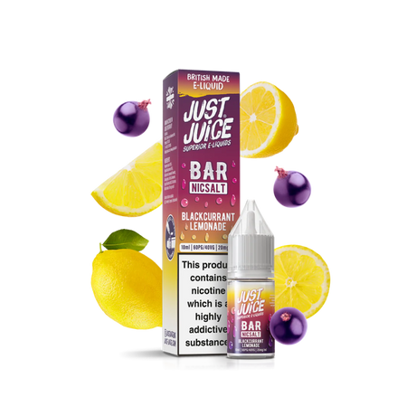 Just Juice Bar Juice - Blackcurrant Lemonade - Nic Salt - 10ml 