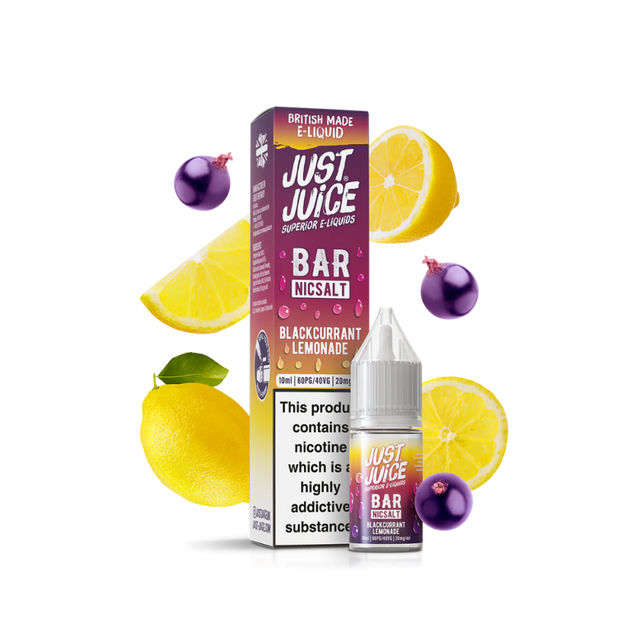 Just Juice Bar Juice - Blackcurrant Lemonade - Nic Salt - 10ml 