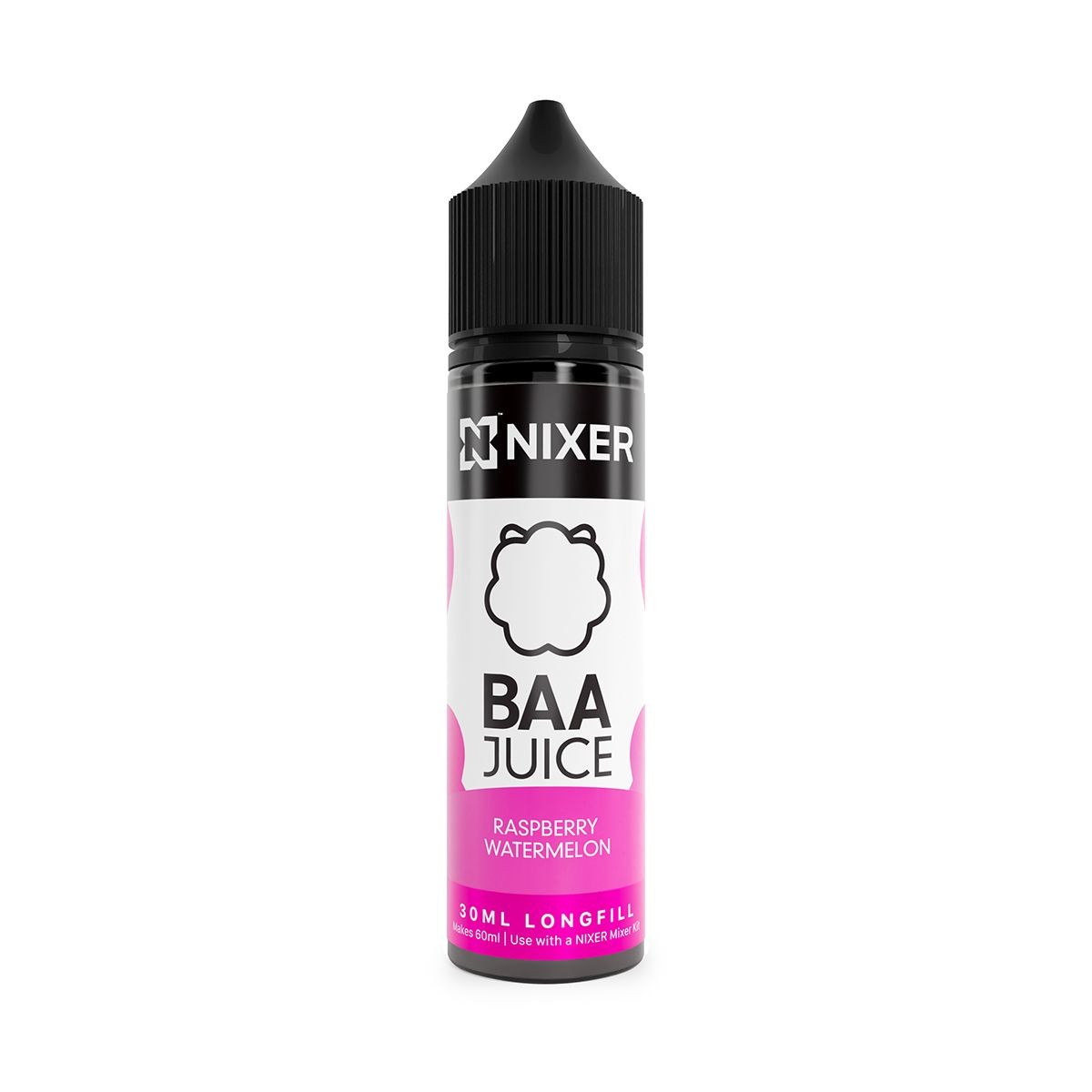 Nixer - Baa Raspberry Watermelon - 30ML Longfill