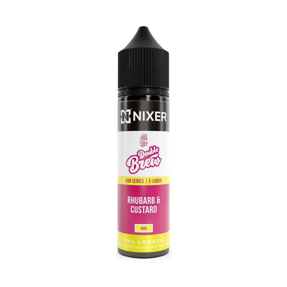 Nixer - Ohm Brew - Rhubarb Custard - 30ML Longfill