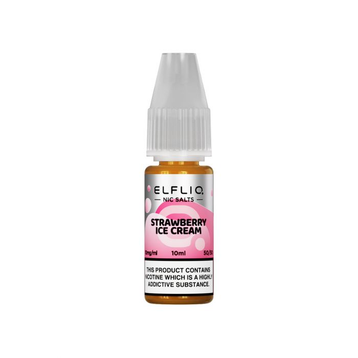 Elfliq - Strawberry Ice Cream - Salts - 10ML - My Vape Store UK