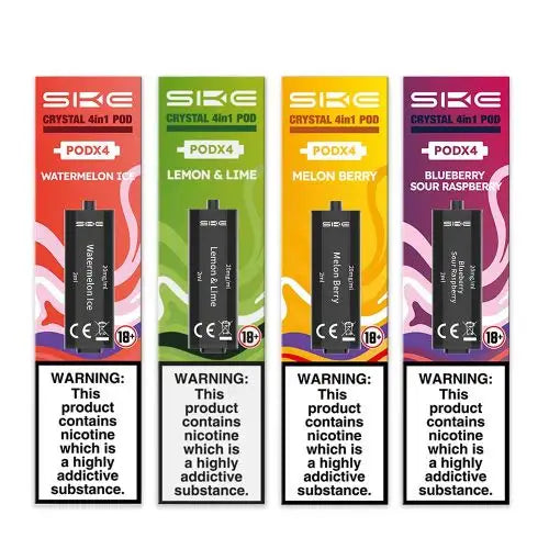 SKE Crystal - 4in1 - Replacement Prefilled Vape Pods 