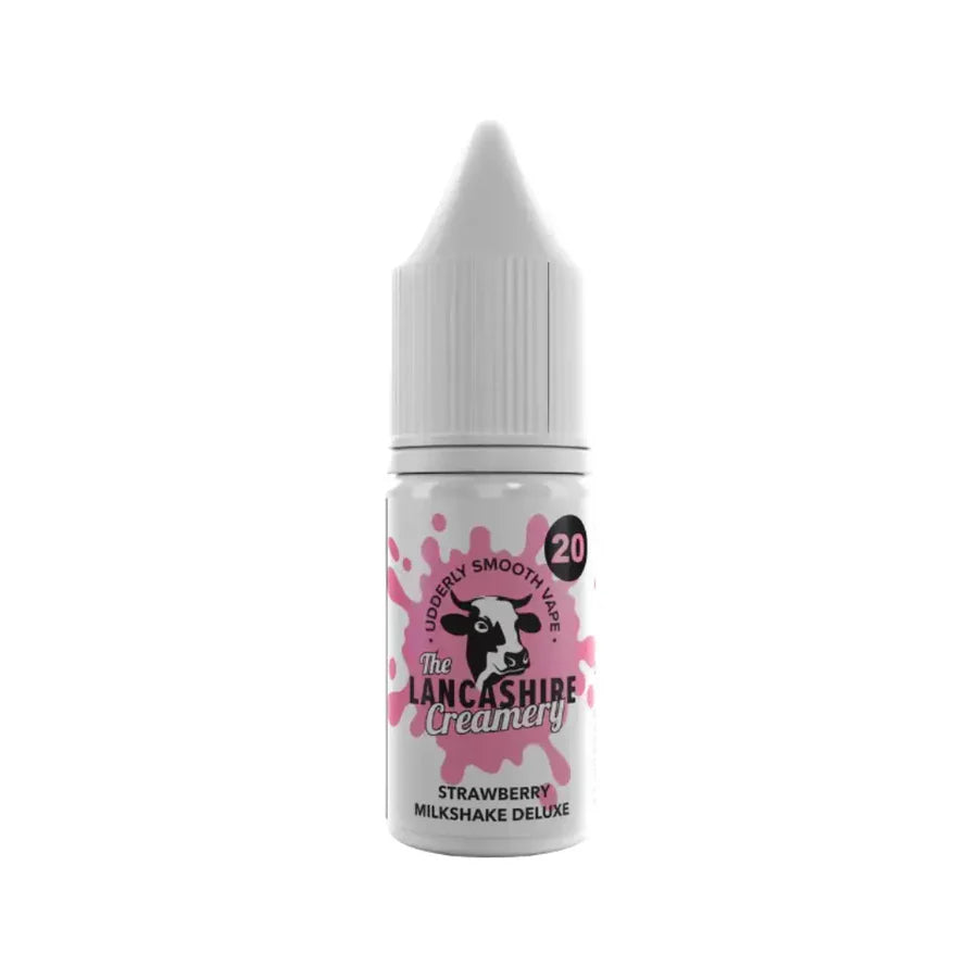 The Lancashire Creamery - Strawberry Milkshake Deluxe - Salts - 10ML 