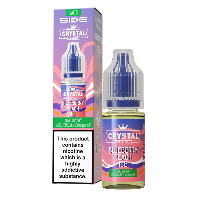 SKE Crystal V2 - Blueberry Peach - Nic Salt - 10ml 