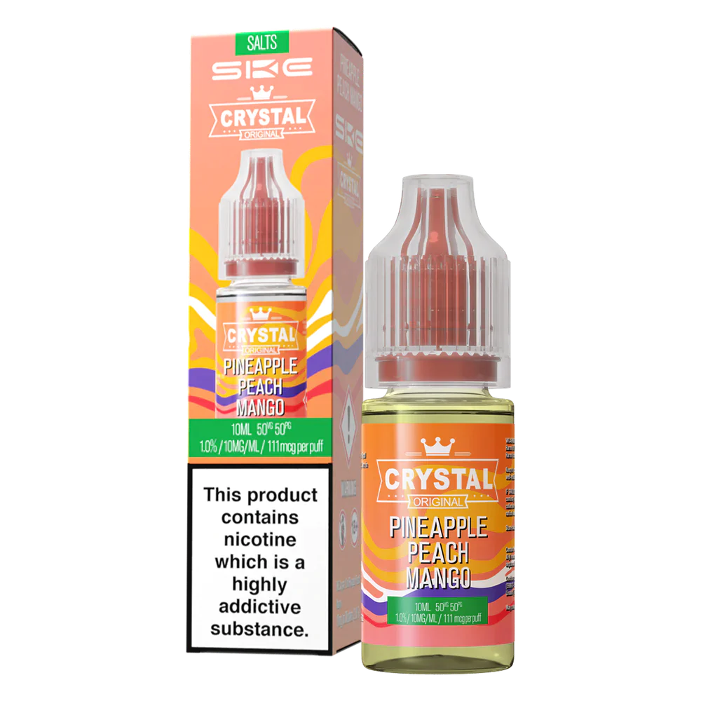 SKE Crystal V2 - Pineapple, Peach & Mango - Nic Salt - 10ml 