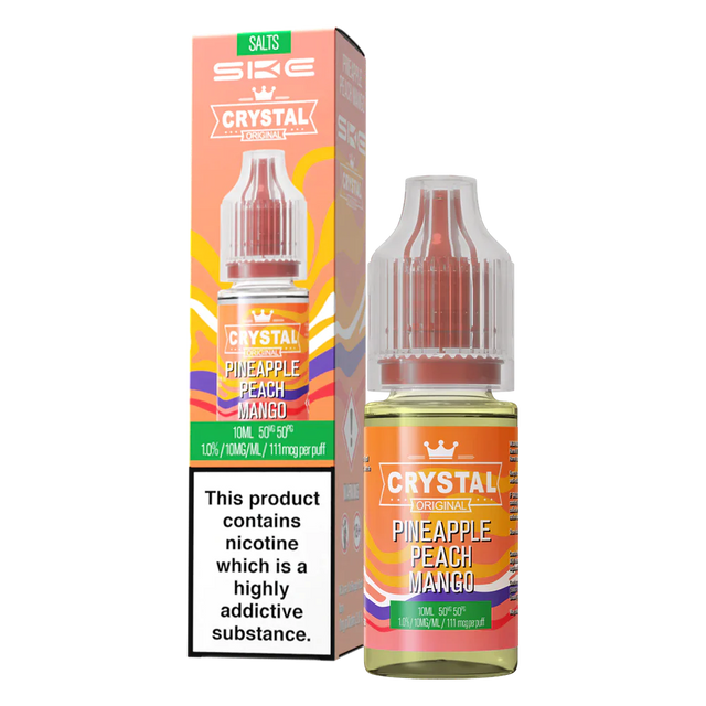 SKE Crystal V2 - Pineapple, Peach & Mango - Nic Salt - 10ml 