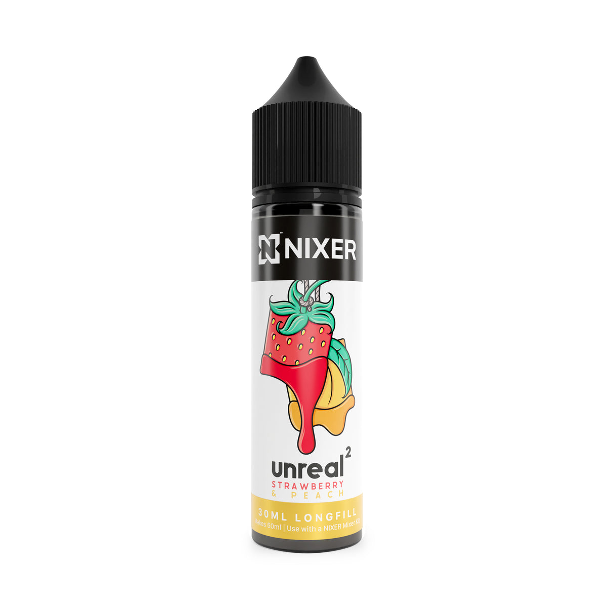 Nixer - Unreal 2 - Strawberry Peach - 30ml Longfill