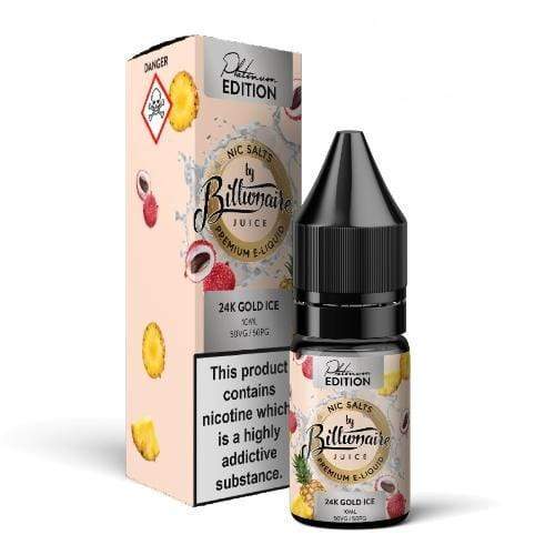 Billionaire - 24k Gold Ice - Nic Salt - 10ml - My Vape Store UK