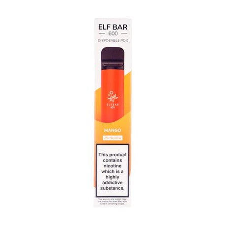 Elf Bar 600 - Disposable Device (All Flavours) - 20mg - My Vape Store UK