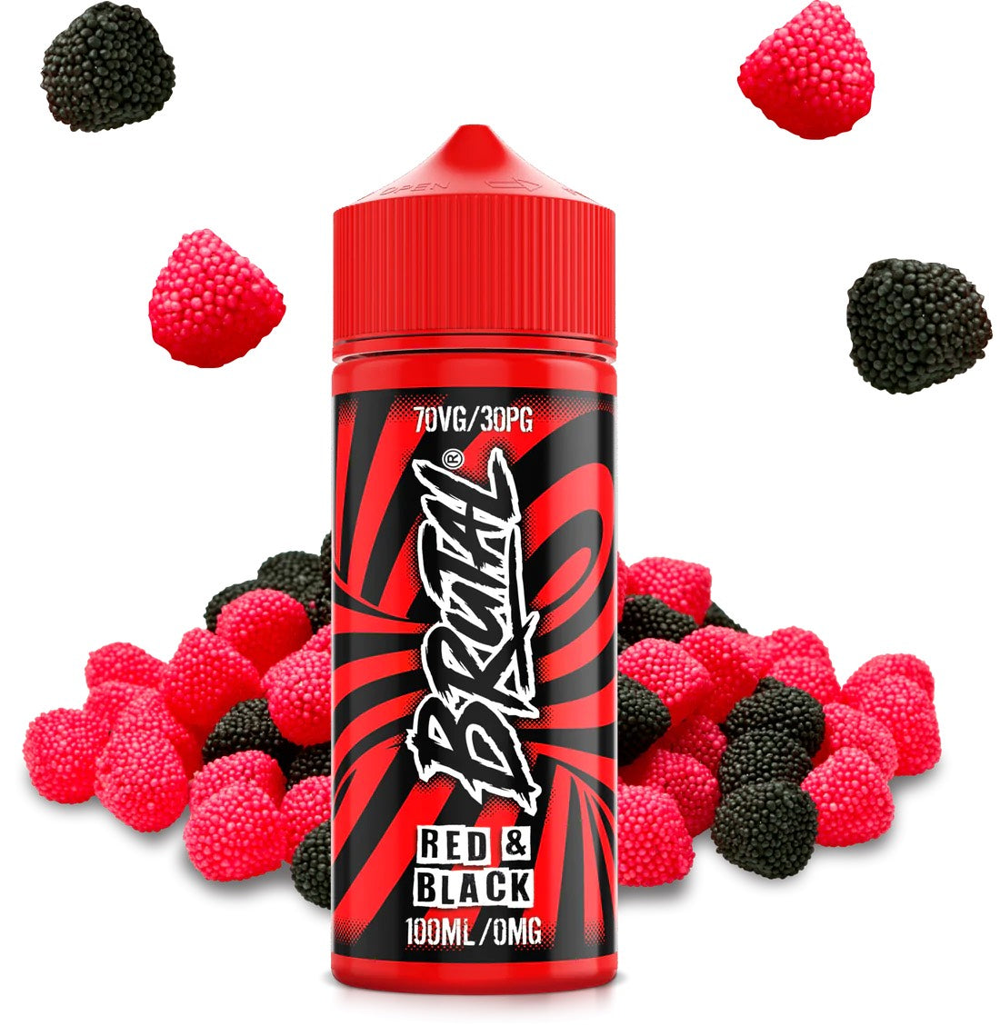 Brutal - Red & Black - 100ml - My Vape Store UK