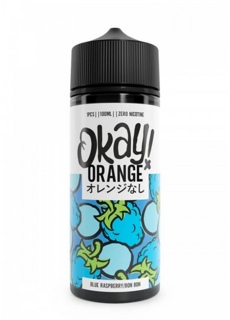 Okay Orange - Blue Raspberry Bon Bon - 100ml - 0mg - My Vape Store UK